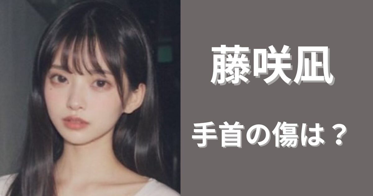 藤咲凪の手首の傷はリスカ！母の死や離婚など生い立ちが壮絶すぎ！